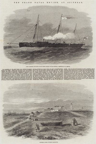 De grote marineparade bij Spithead door Edwin Weedon